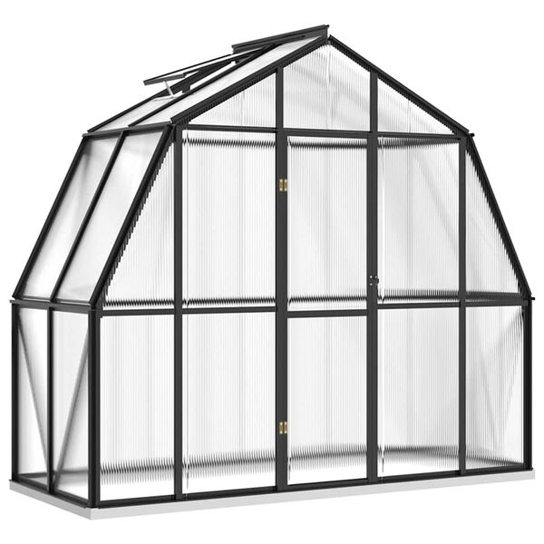 vidaXL Serre avec cadre de base anthracite 3,3 m&sup2; aluminium