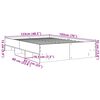 vidaXL Cadre de lit sans matelas ch&ecirc;ne sonoma 120x190 cm