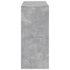 vidaXL Table de bar avec &eacute;tag&egrave;re gris b&eacute;ton bois d'ing&eacute;nierie