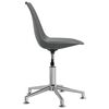 vidaXL Chaises &agrave; manger pivotantes lot de 2 gris similicuir
