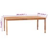 vidaXL Ensemble &agrave; manger de jardin 9pcs avec coussins bois teck solide