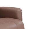 vidaXL Fauteuil inclinable avec repose-pieds marron similicuir