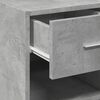 vidaXL Buffet gris b&eacute;ton 30x42,5x93 cm bois d'ing&eacute;nierie
