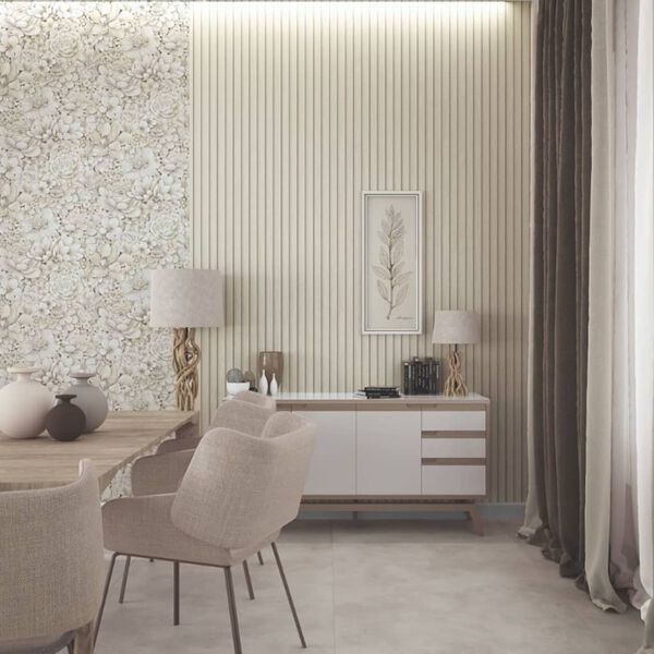 Noordwand Papier peint Botanica Wooden Slats Beige