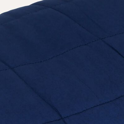 vidaXL Couverture lestée Bleu 200x220 cm 13 kg Tissu