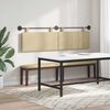 vidaXL T&ecirc;te de lit suspendue Uni Gris Vert Clair 170 x 55 x 5 cm