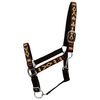 vidaXL Bride &agrave; cheval 2 pcs Taille de poney Nylon Noir