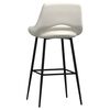 vidaXL Tabourets de bar lot de 2 cr&egrave;me velours
