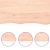 vidaXL Dessus de table 120x50x(2-6) cm bois de ch&ecirc;ne massif non trait&eacute;