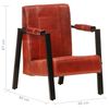 vidaXL Chaise de canap&eacute; Marron fonc&eacute; Cuir de ch&egrave;vre v&eacute;ritable
