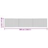 vidaXL Tapis rectangulaire naturel 60x300 cm bambou