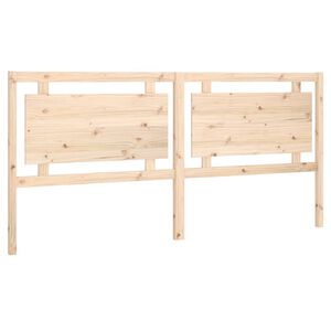 vidaXL T&ecirc;te de lit 205,5x4x100 cm Bois massif de pin