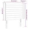 vidaXL T&ecirc;te de lit &agrave; LED Gris fonc&eacute; 93x16x118/128 cm Velours