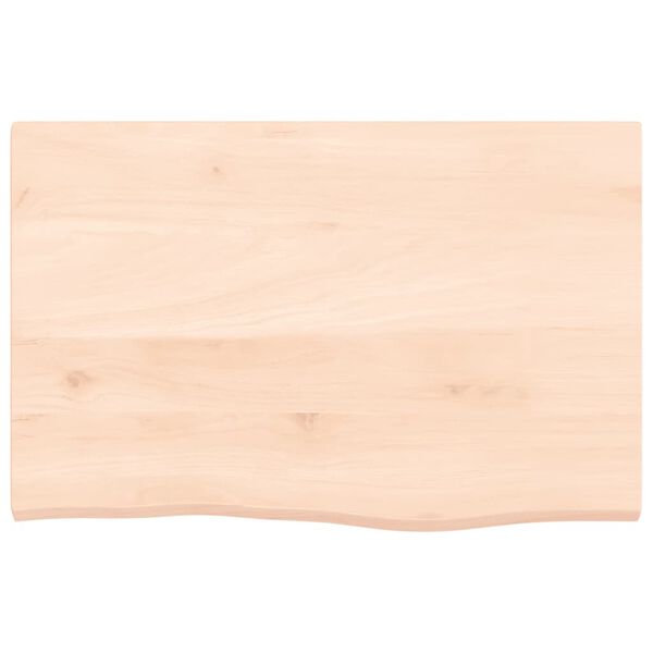vidaXL Comptoir de salle de bain 60x40x2 cm bois massif non trait&eacute;