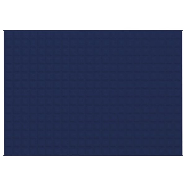 vidaXL Couverture lest&eacute;e Bleu 155x220 cm 11 kg Tissu