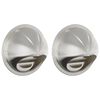 vidaXL Couvre-vent Air 2 pcs Argent 100 mm Acier inoxydable