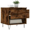 vidaXL Table basse ch&ecirc;ne fum&eacute; 50x46x50 cm bois d'ing&eacute;nierie