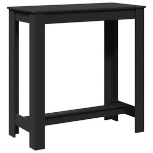 vidaXL Table de bar noir 102x50x103,5 cm bois d'ing&eacute;nierie