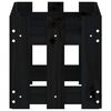vidaXL Jardini&egrave;re avec design de cl&ocirc;ture noir 60x30x30 cm pin massif