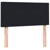 vidaXL Sommier &agrave; lattes de lit avec matelas noir 90x210 cm velours