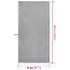 vidaXL Serviettes de sport 2 pcs Gris fonc&eacute; 100 x 50 cm