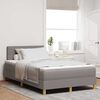 vidaXL Lit &agrave; ressorts avec matelas Taupe 120 x 200 cm tissu