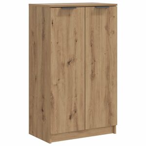 vidaXL Armoire &agrave; chaussures ch&ecirc;ne artisanal bois d'ing&eacute;nierie