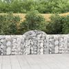 vidaXL Paniers &agrave; gabions arqu&eacute;s 25 pcs 200x30x80/100 cm Fer galvanis&eacute;