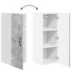 vidaXL Armoire de cuisine Kalmar 2 pcs Gris b&eacute;ton 30 x 31 x 80 cm