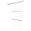 vidaXL Porte coulissante but&eacute;es souples Verre ESG aluminium 90x205 cm