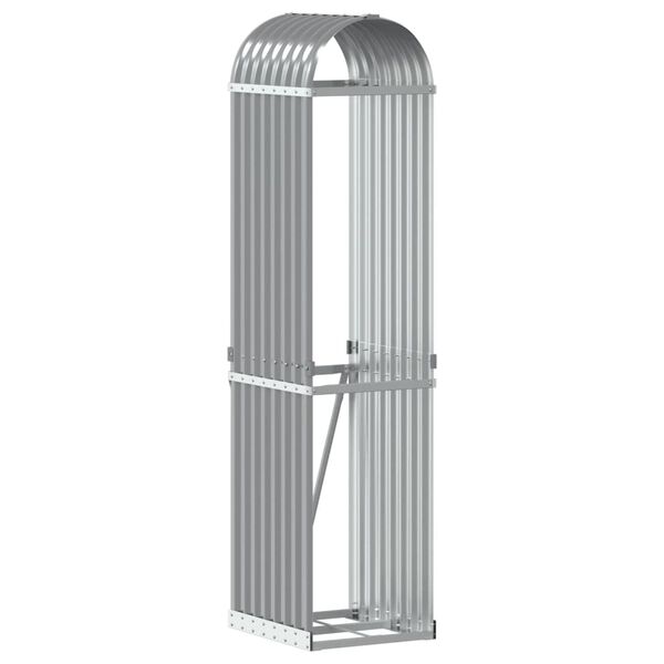 vidaXL Porte-b&ucirc;ches gris clair 40x45x170 cm acier galvanis&eacute;