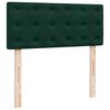 vidaXL Sommier &agrave; lattes de lit et matelas Vert fonc&eacute; 120x200cm Velours