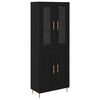 vidaXL Haut Armoire 2 pcs Ch&ecirc;ne noir Bois d'ing&eacute;nierie