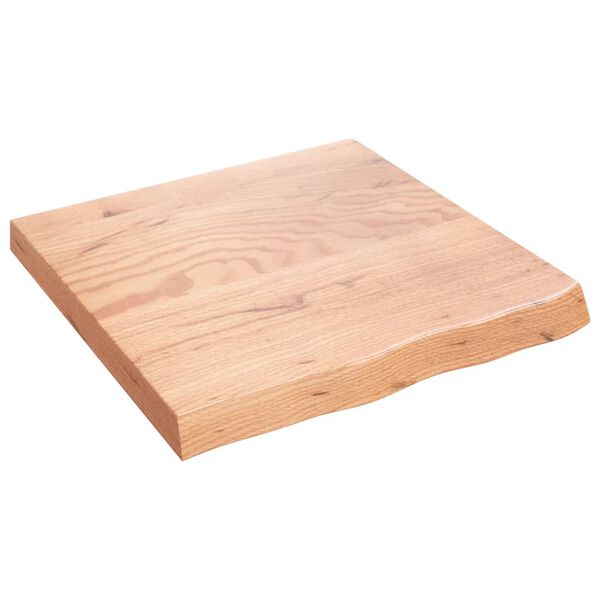 vidaXL &Eacute;tag&egrave;re murale marron clair bois ch&ecirc;ne massif trait&eacute;