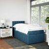 vidaXL Sommier &agrave; lattes de lit avec matelas bleu 80x200 cm velours