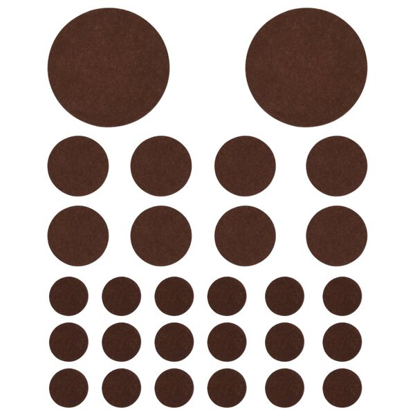 vidaXL Protecteurs en feutre de plancher 72 pcs