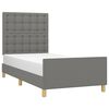 vidaXL Cadre de lit sans matelas avec t&ecirc;te de lit 90x200cm tissu