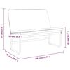 vidaXL Banc Gris fonc&eacute; 100x75x76 cm Tissu