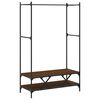 vidaXL Porte-vêtements avec étagères chêne marron bois d'ingénierie