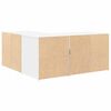 vidaXL Armoire d'angle blanc 160x40x45 cm bois d&rsquo;ing&eacute;nierie