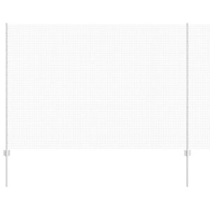 vidaXL Cl&ocirc;ture en fil soud&eacute; avec poteaux 10 x 1,5 m Acier galvanis&eacute;