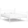 vidaXL Cadre de lit sans matelas avec sommier &agrave; lattes m&eacute;tal 200x200cm