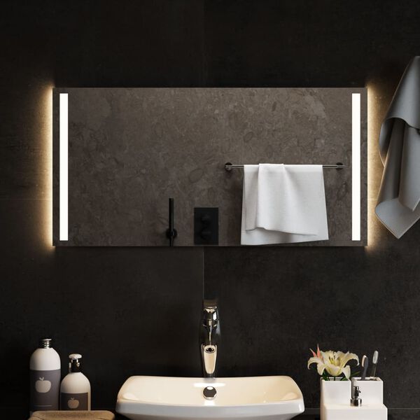 vidaXL Miroir de salle de bain &agrave; LED 80x40 cm