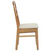 vidaXL Chaise de salle &agrave; manger 2 pcs Naturel et clair