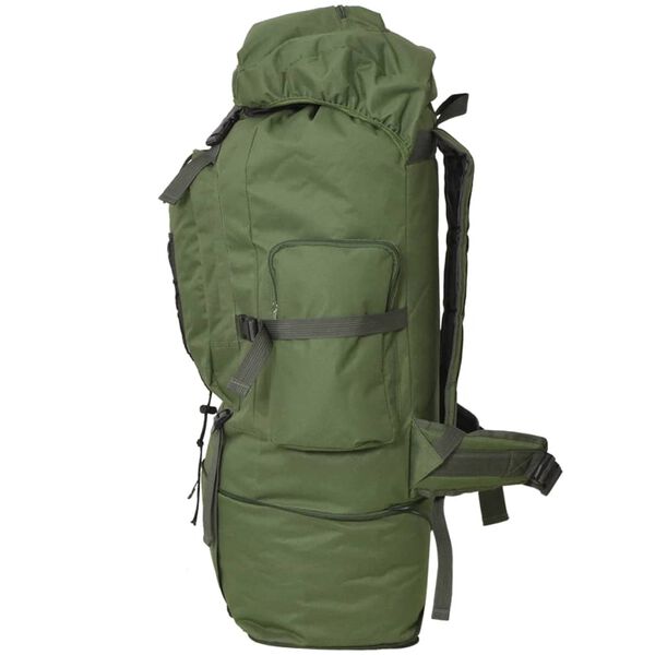 vidaXL Sac à dos en style d'armée XXL 100 L Vert