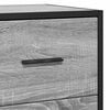 vidaXL Buffet sonoma gris 68x35x76 cm bois d'ing&eacute;nierie et m&eacute;tal