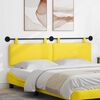 vidaXL T&ecirc;te de lit suspendue Montage mural Jaune clair 190 x 55 x 5 cm
