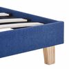 vidaXL Cadre de lit sans matelas bleu tissu 150x200 cm