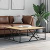 vidaXL Table basse ch&ecirc;ne sonoma 100x100x40 cm bois d'ing&eacute;nierie