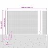 vidaXL Cl&ocirc;ture avec poteau Gris 1,2 x 50 m Acier et PVC